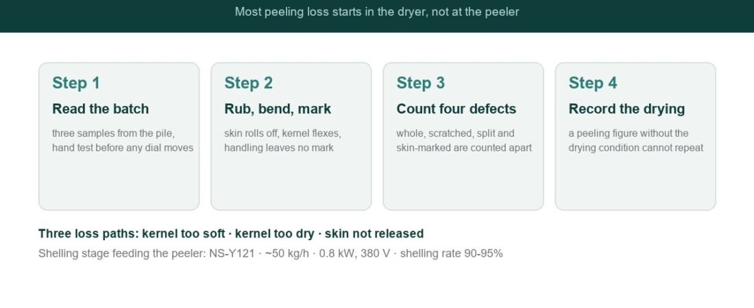 Cashew Kernel Peeling Without Breakage